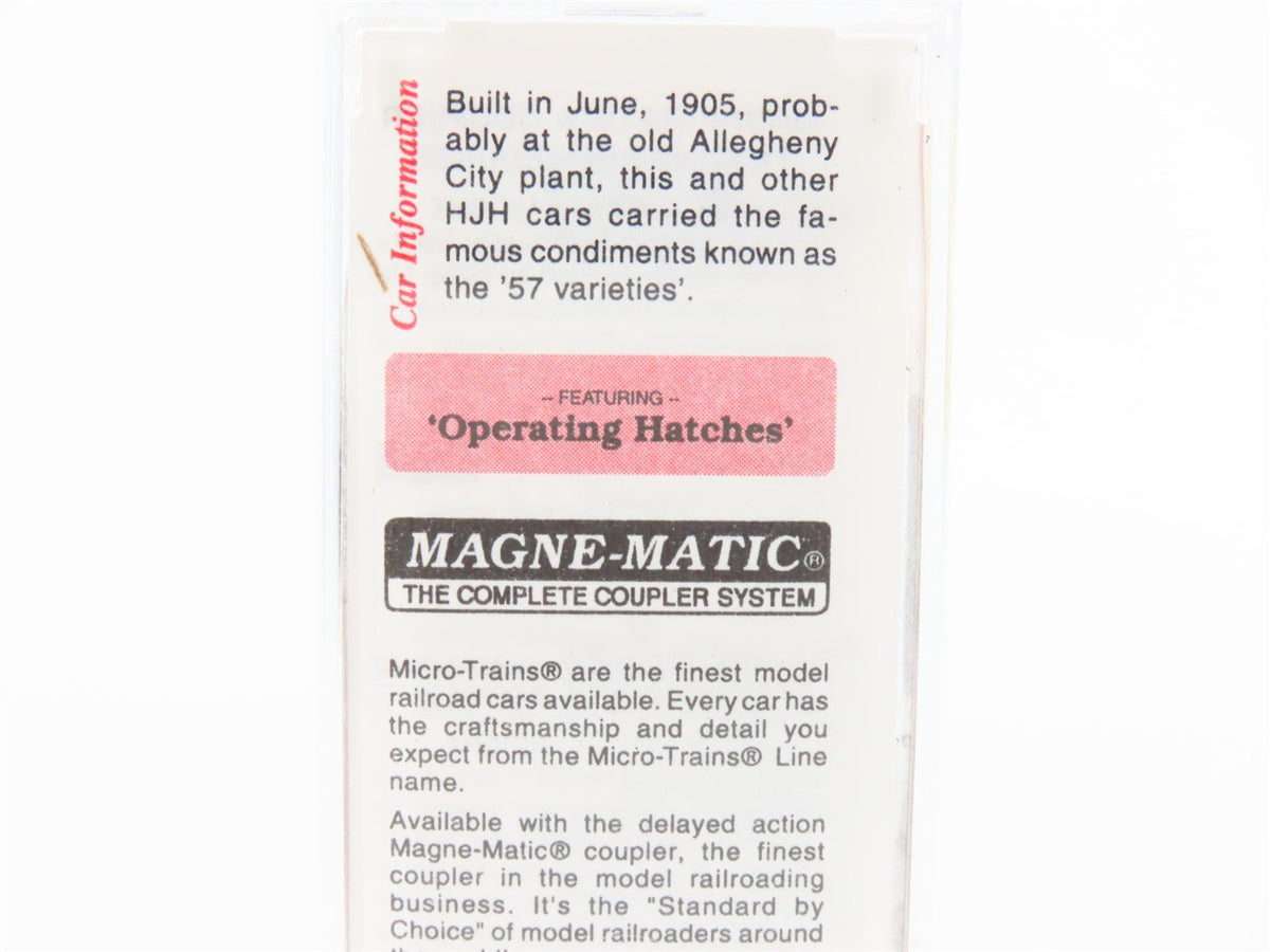 N Micro-Trains MTL 58050 HJHCo. Heinz Pickles, Figs &amp; Onions 36&#39; Ice Reefer #484