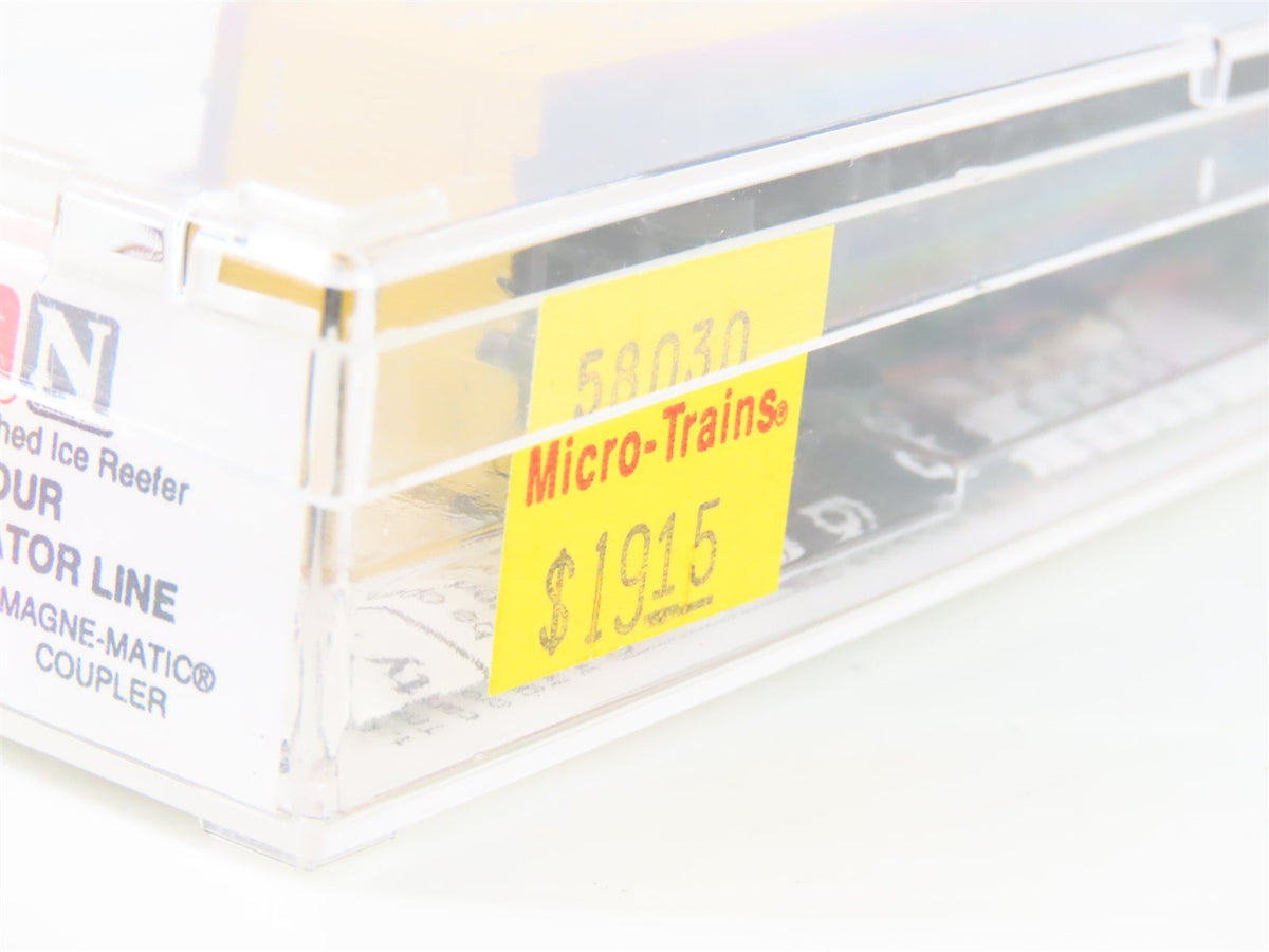 N Scale Micro-Trains MTL 58030 Armour Refrigerator Line 36&#39; Ice Reefer #7306