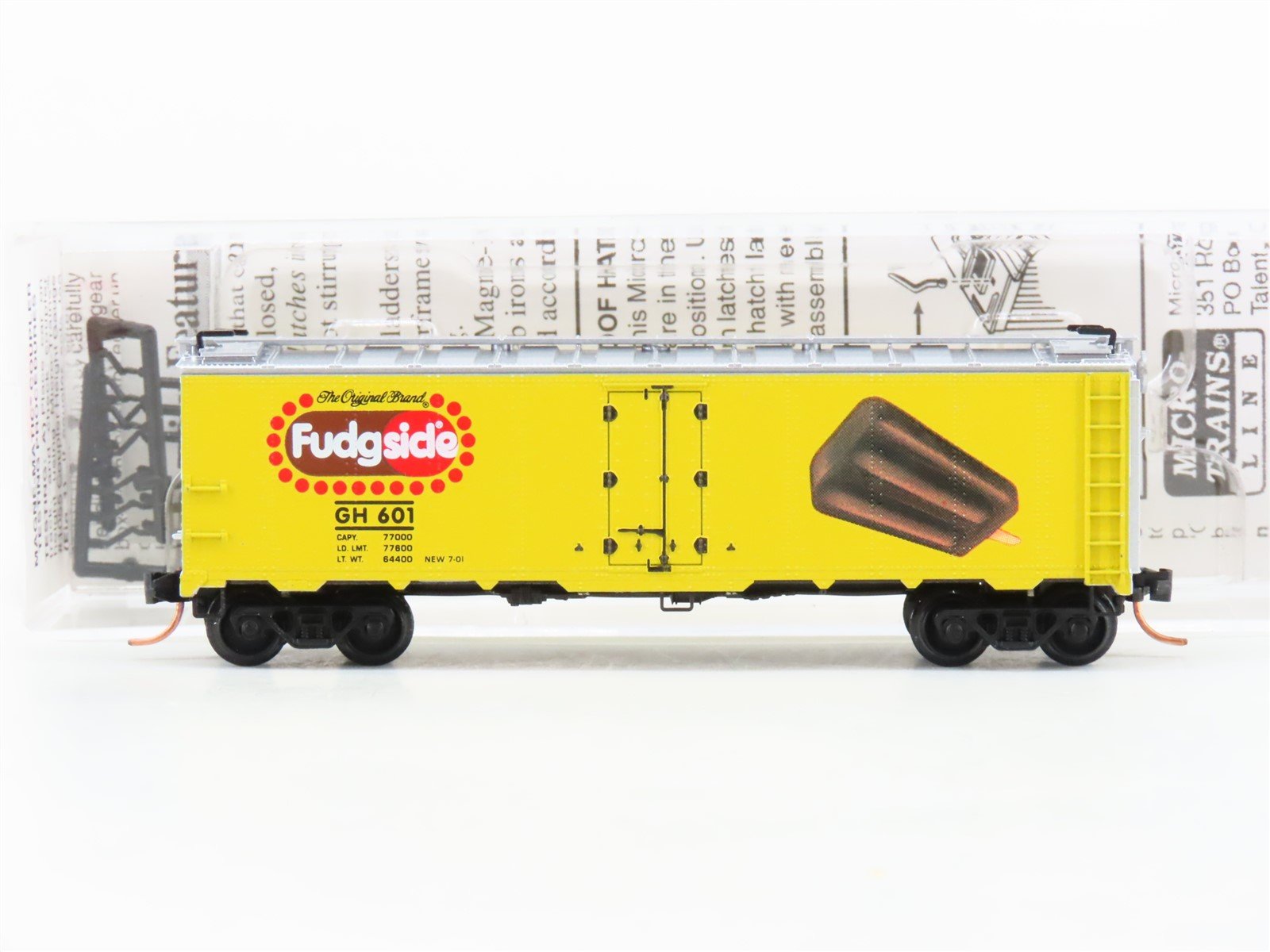 N Scale Micro-Trains MTL 59060 GH Fudgsicle 40' Steel Ice Reefer #601