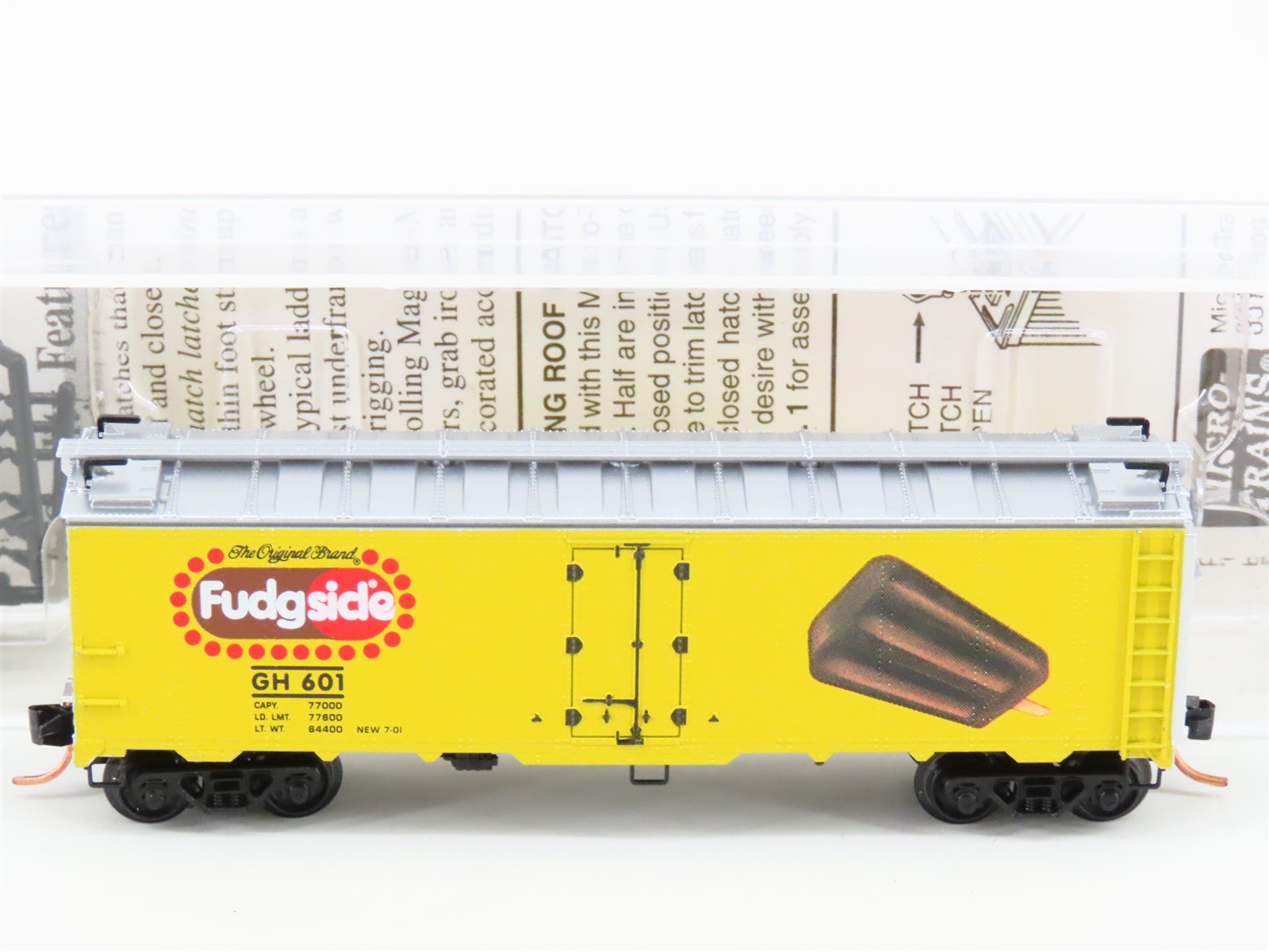 N Scale Micro-Trains MTL 59060 GH Fudgsicle 40' Steel Ice Reefer #601