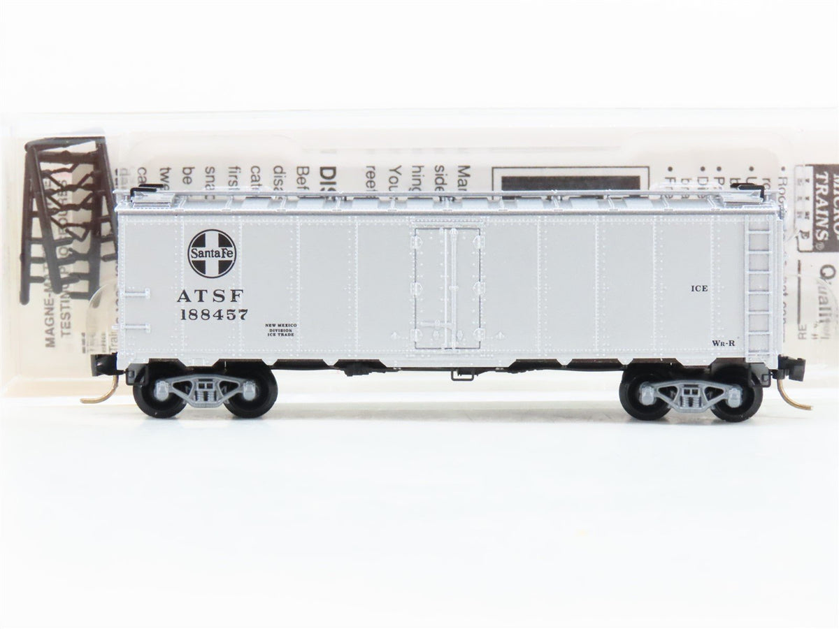 N Micro-Trains MTL 59030 ATSF Santa Fe MoW 40&#39; Steel Side Ice Reefer #188457