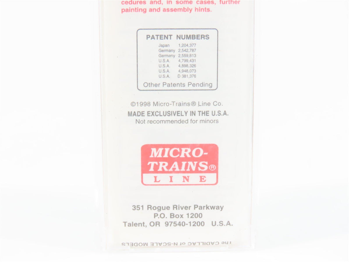 N Micro-Trains MTL 59030 ATSF Santa Fe MoW 40&#39; Steel Side Ice Reefer #188457