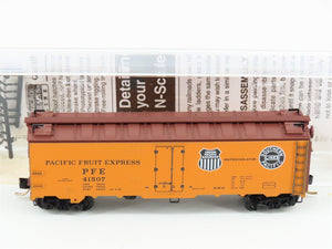 N Micro-Trains MTL 59520 PFE Pacific Fruit Express 40' Steel Ice Reefer #41507