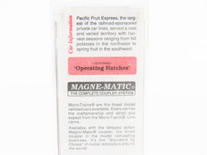 N Micro-Trains MTL 59520 PFE Pacific Fruit Express 40' Steel Ice Reefer #41507