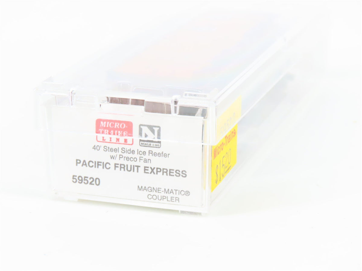 N Micro-Trains MTL 59520 PFE Pacific Fruit Express 40&#39; Steel Ice Reefer #41507