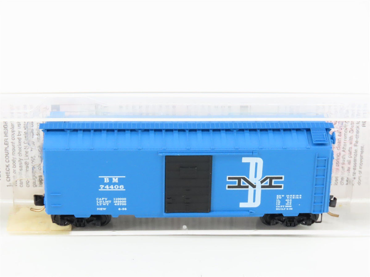 N Scale Micro-Trains MTL 20140 B&amp;M Boston &amp; Maine 40&#39; Box Car #74406