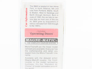 N Scale Micro-Trains MTL 20140 B&M Boston & Maine 40' Box Car #74406
