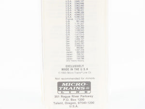 N Scale Micro-Trains MTL 20126 LV Lehigh Valley 40' Single Door Box Car #62545