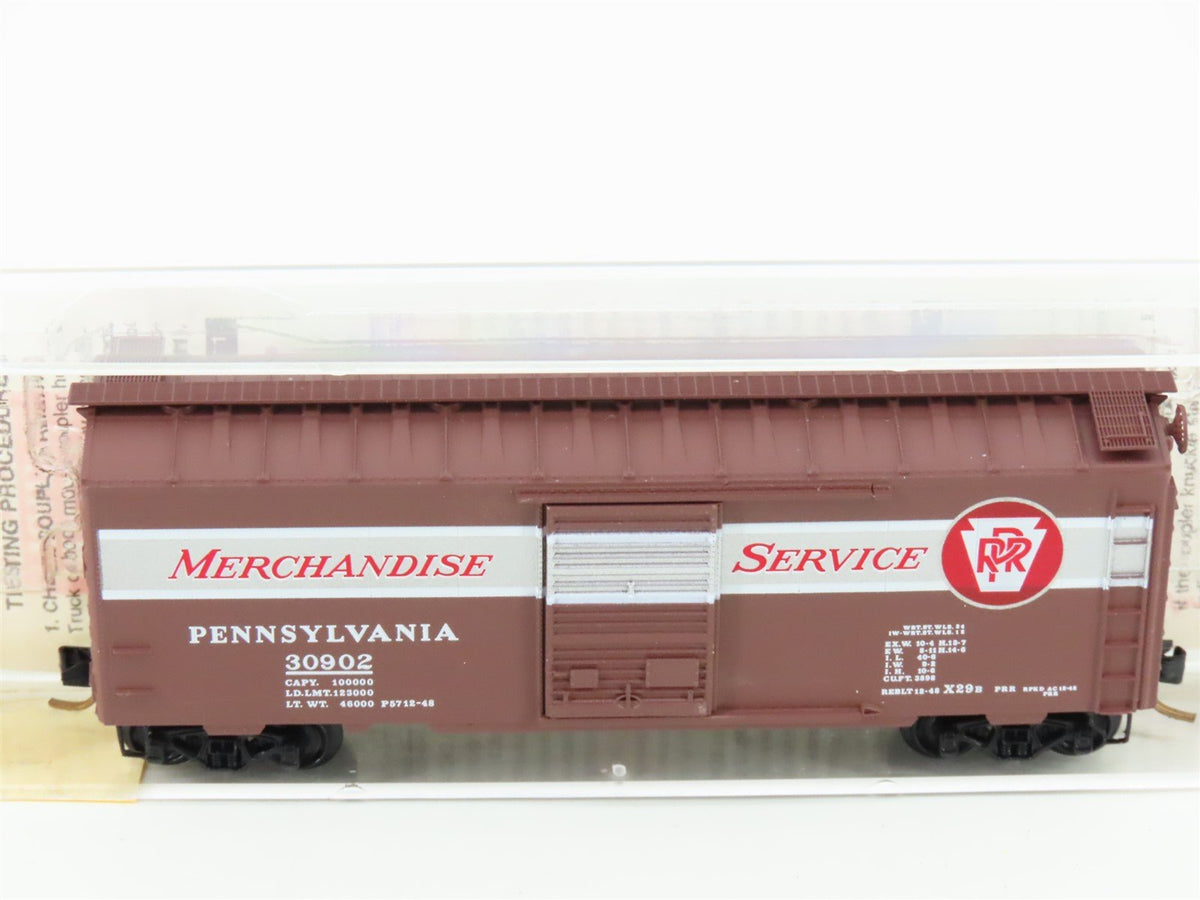 N Micro-Trains MTL 20066 PRR Pennsylvania Merchandise Service 40&#39; Box Car #30902