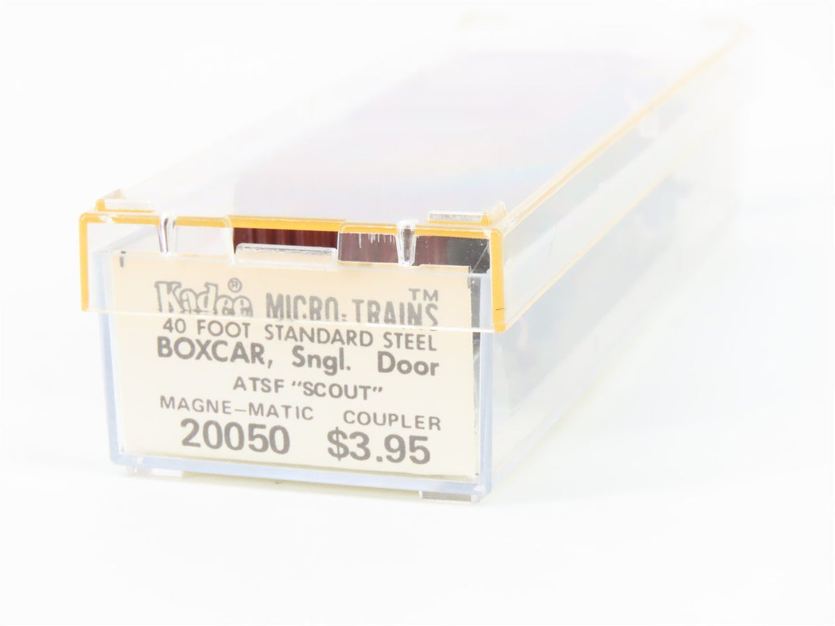 N Kadee Micro-Trains MTL 20050 ATSF Santa Fe &quot;Scout / Map&quot; 40&#39; Box Car #144430