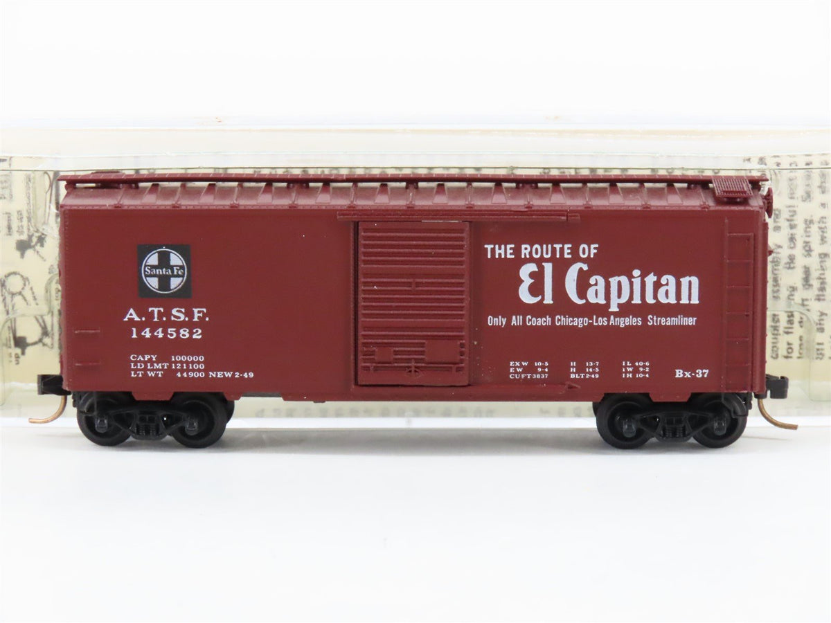N Kadee Micro-Trains MTL 20040 ATSF &quot;El Capitan / Map&quot; 40&#39; Box Car #144582