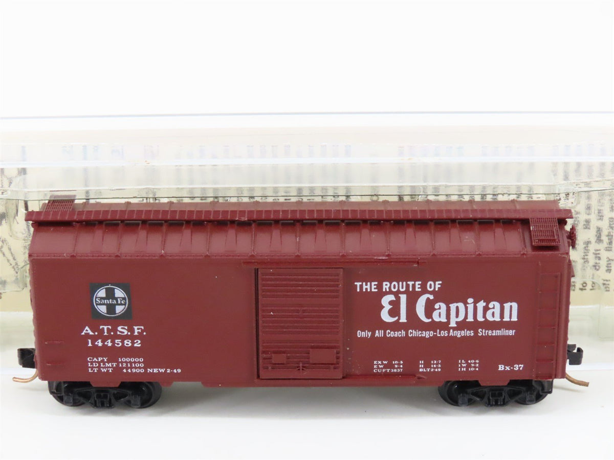 N Kadee Micro-Trains MTL 20040 ATSF &quot;El Capitan / Map&quot; 40&#39; Box Car #144582