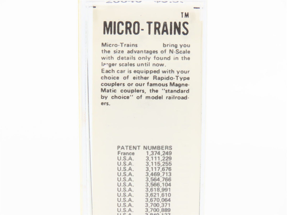 N Kadee Micro-Trains MTL 20040 ATSF &quot;El Capitan / Map&quot; 40&#39; Box Car #144582