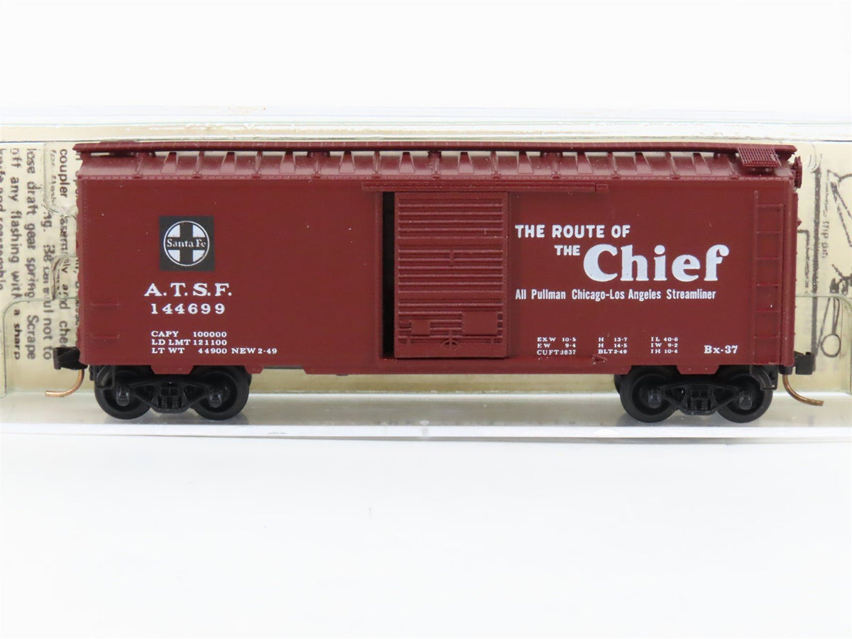 N Kadee Micro-Trains MTL 20030 ATSF Santa Fe &quot;Chief / Map&quot; 40&#39; Box Car #144699