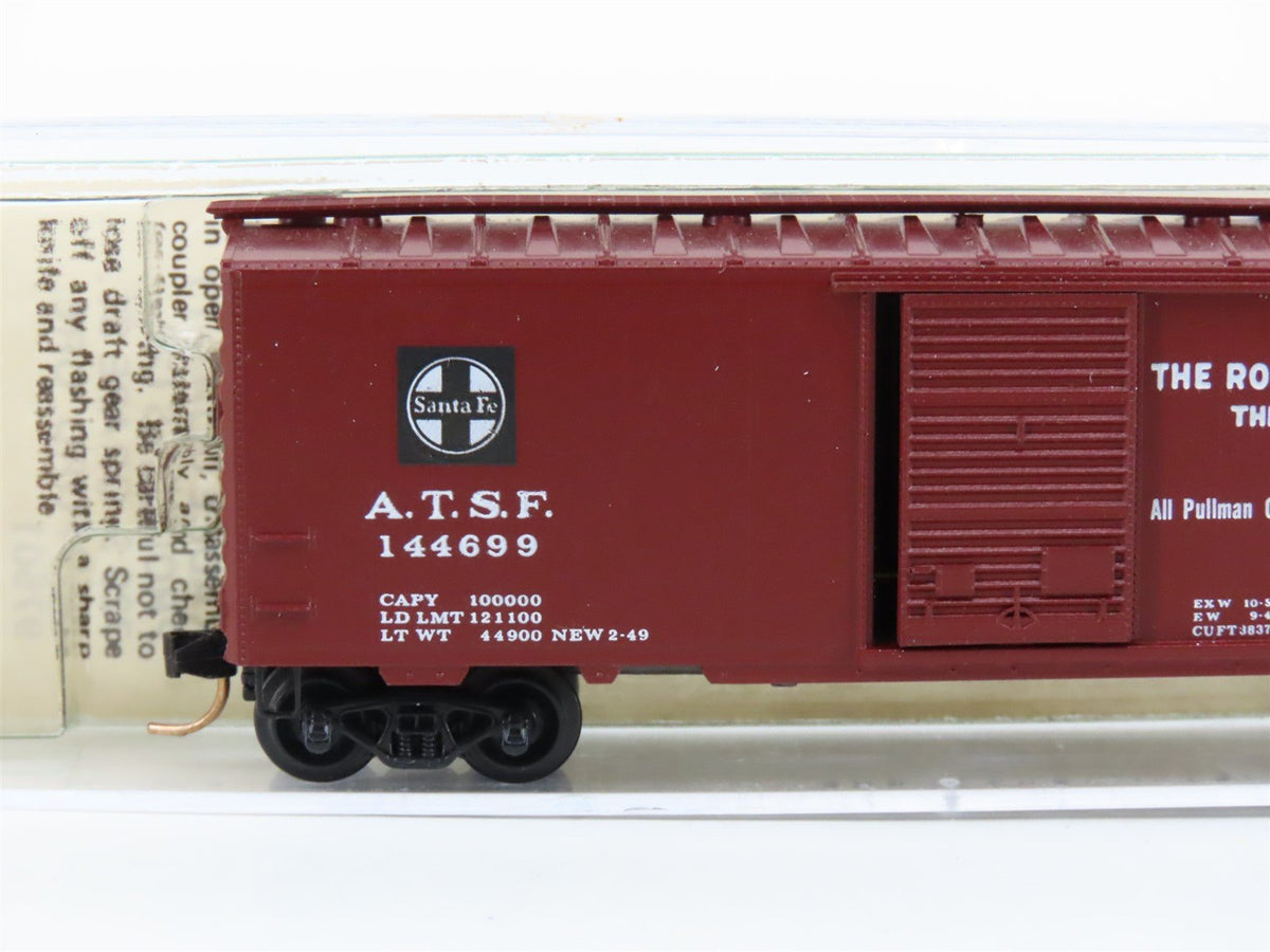 N Kadee Micro-Trains MTL 20030 ATSF Santa Fe &quot;Chief / Map&quot; 40&#39; Box Car #144699