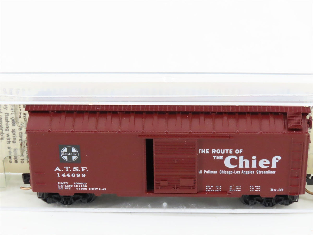 N Kadee Micro-Trains MTL 20030 ATSF Santa Fe &quot;Chief / Map&quot; 40&#39; Box Car #144699
