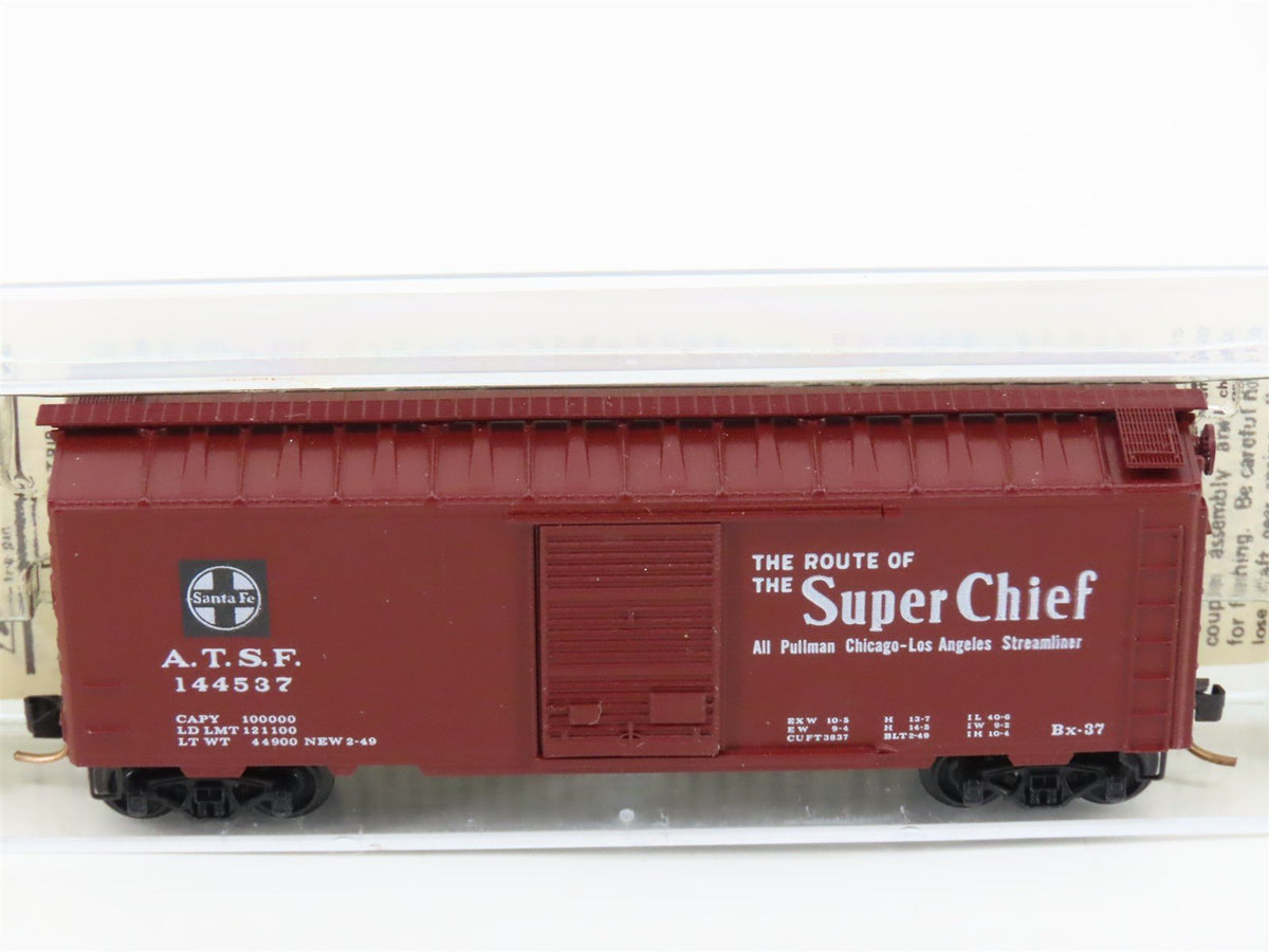 N Kadee Micro-Trains MTL 20020 ATSF &quot;Super Chief / Map&quot; 40&#39; Box Car #144537