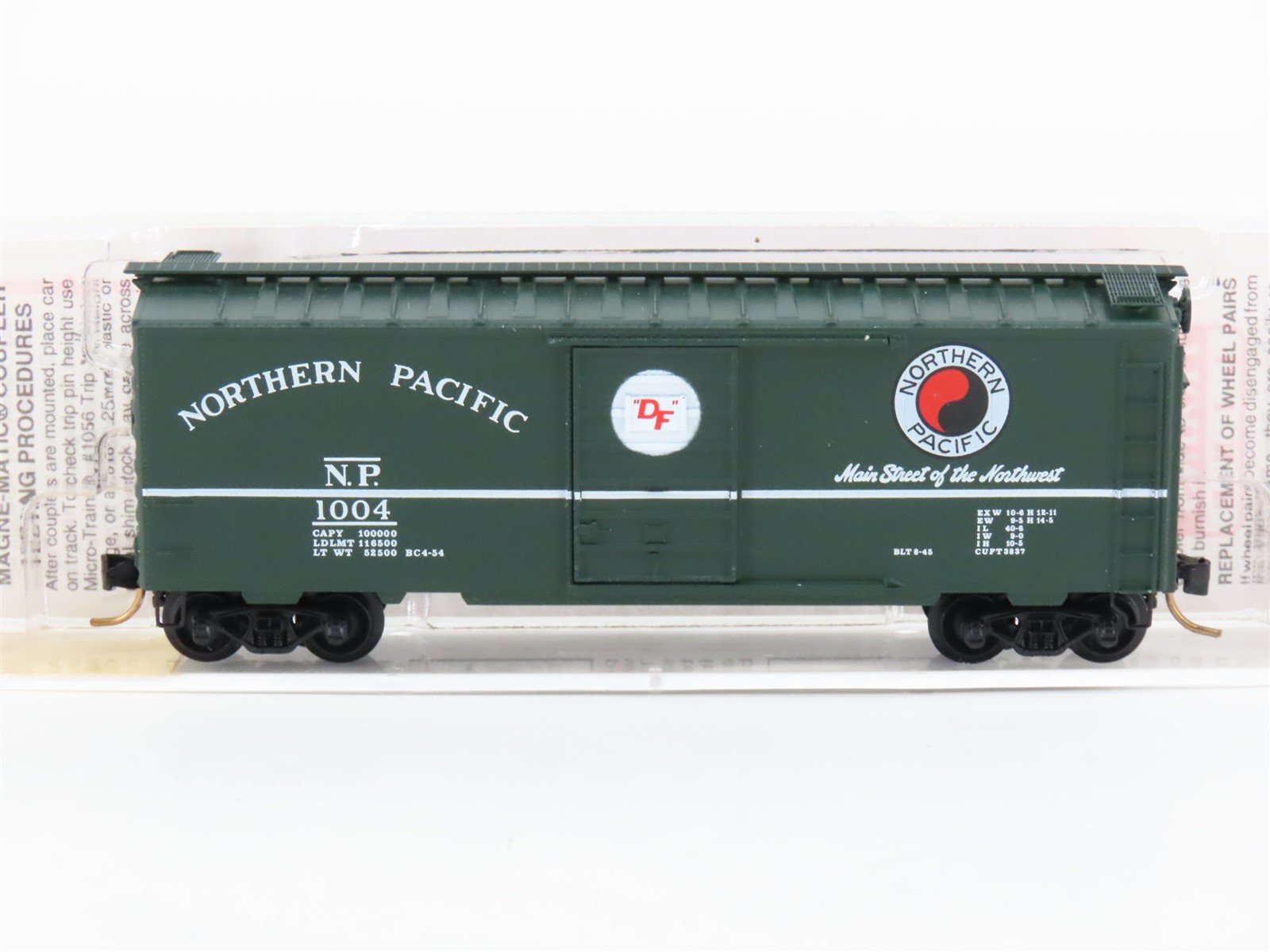 N Micro-Trains MTL 20236 NP Northern Pacific "Main Street" 40' Box Car #1004