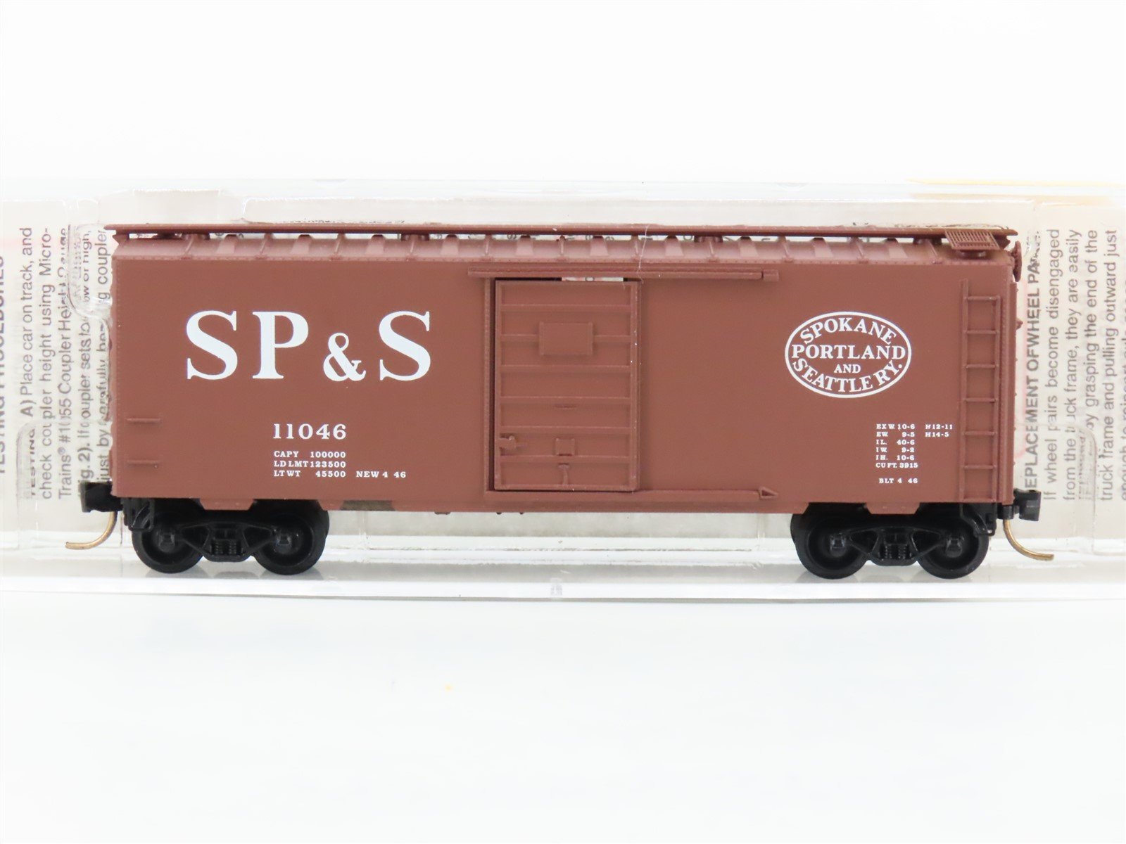 N Micro-Trains MTL 20216 SP&S Spokane Portland & Seattle 40' Box Car #11046