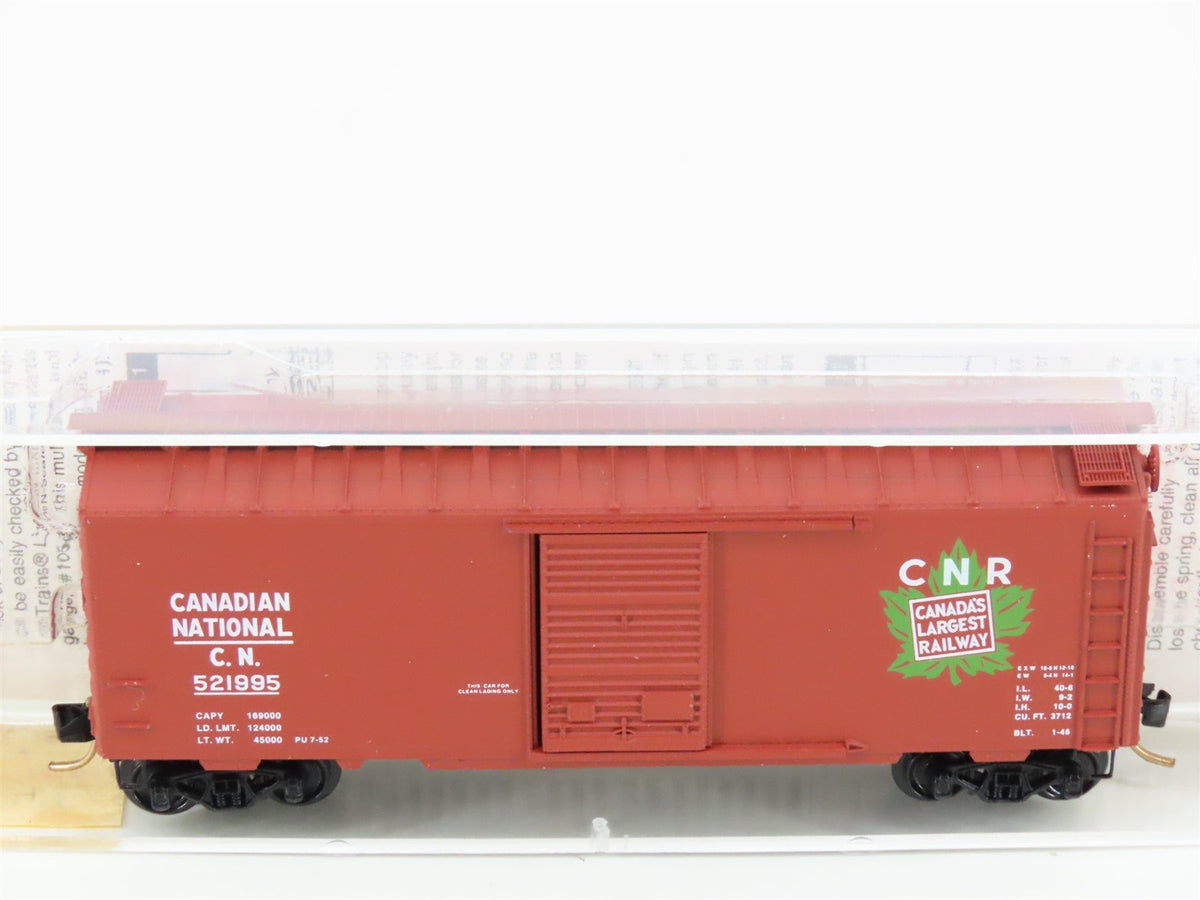 N Micro-Trains MTL 20206 CN Canadian National 40&#39; Single Door Box Car #521995