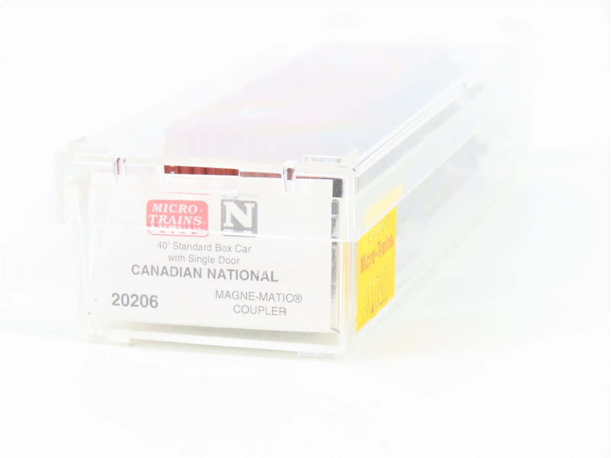 N Micro-Trains MTL 20206 CN Canadian National 40&#39; Single Door Box Car #521995
