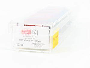 N Micro-Trains MTL 20206 CN Canadian National 40' Single Door Box Car #521995