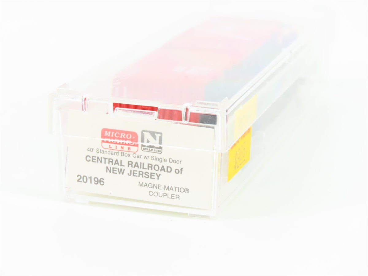 N Scale Micro-Trains MTL 20196 CNJ Jersey Central 40&#39; Single Door Box Car #20505