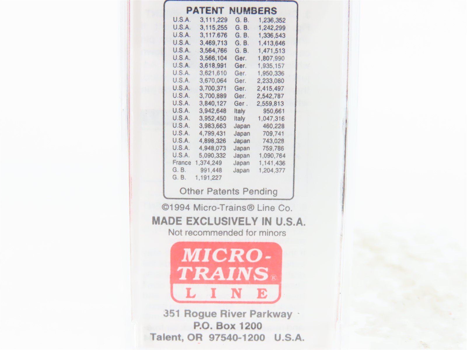 N Scale Micro-Trains MTL 20176 GN Great Northern 