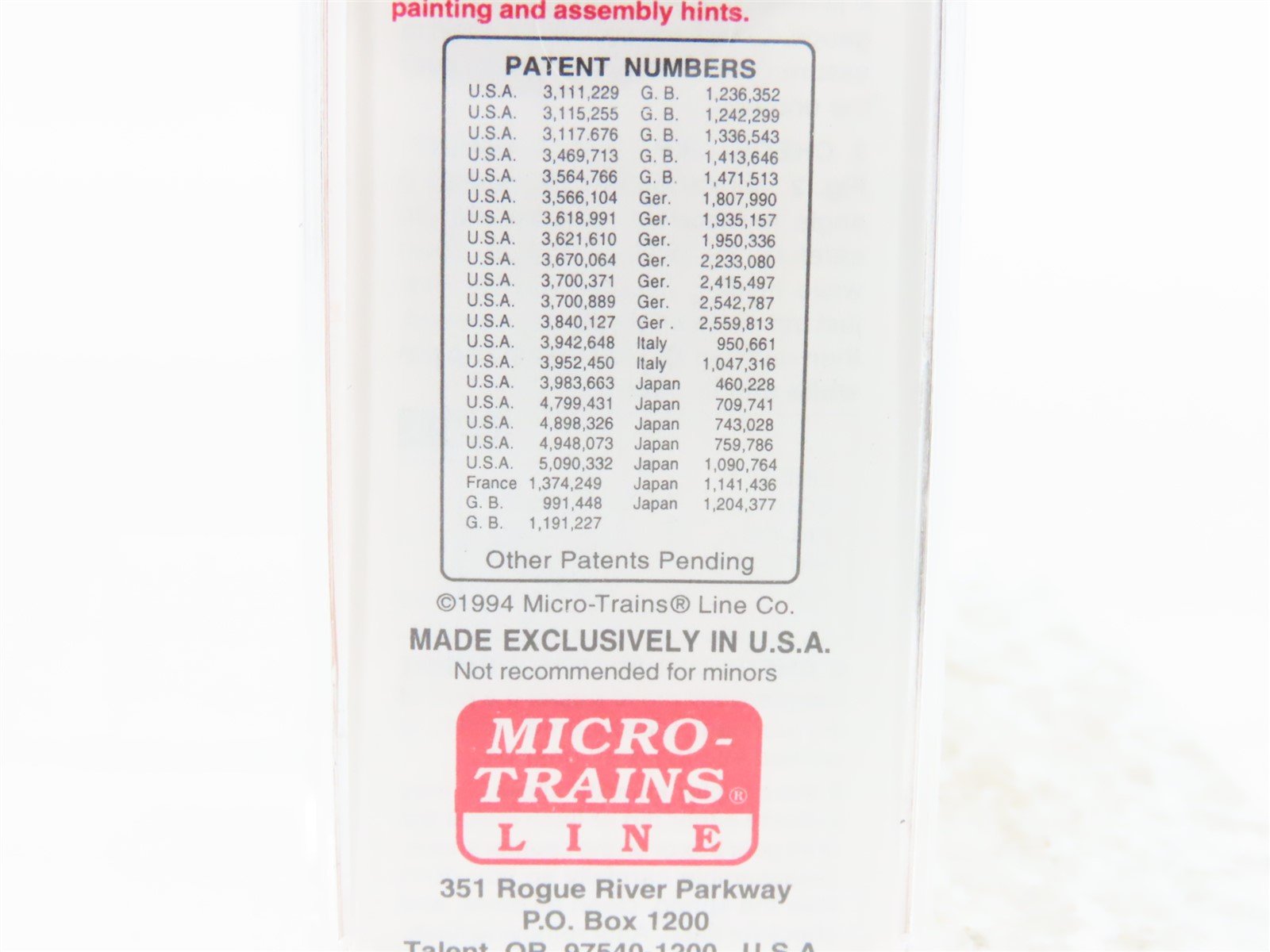 N Scale Micro-Trains MTL 20166 GN Great Northern 