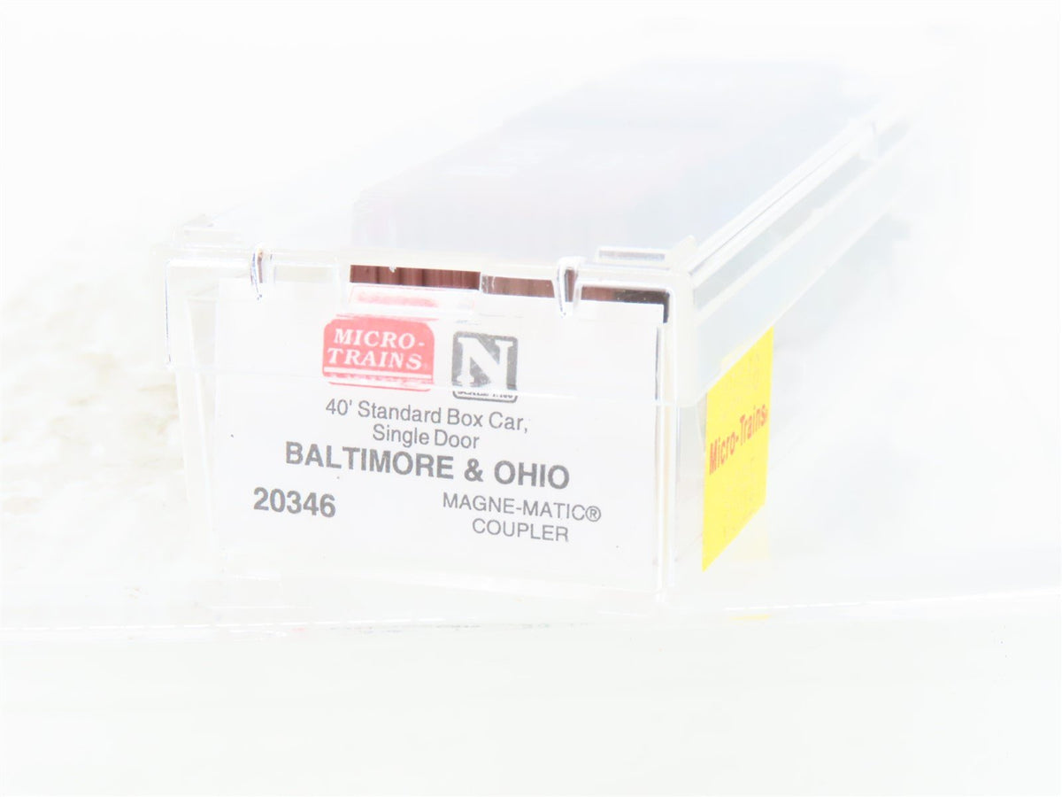 N Micro-Trains MTL 20346 B&amp;O Baltimore &amp; Ohio &quot;Time-Saver&quot; 40&#39; Box Car #470687