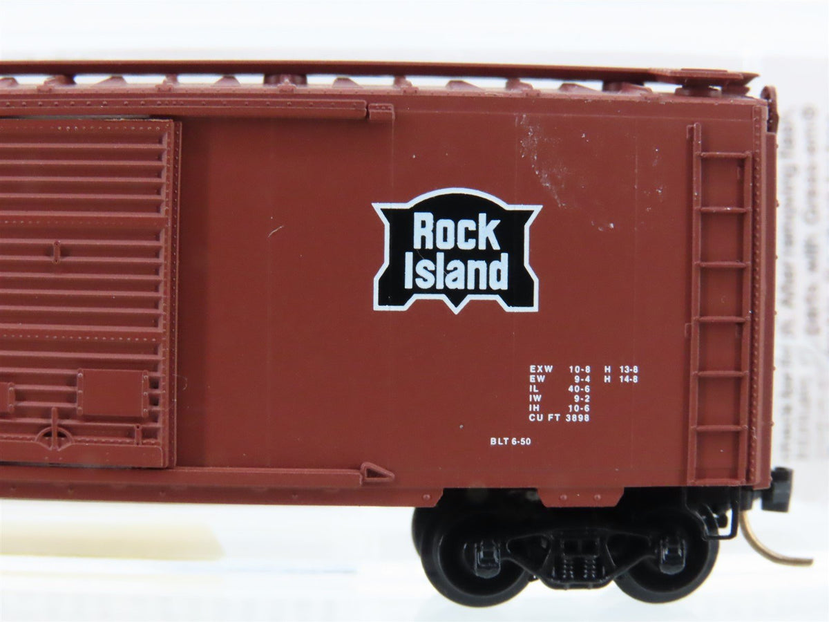 N Micro-Trains MTL 20336 CRI&amp;P RI Rock Island &quot;Rockets Route&quot; 40&#39; Box Car #24064