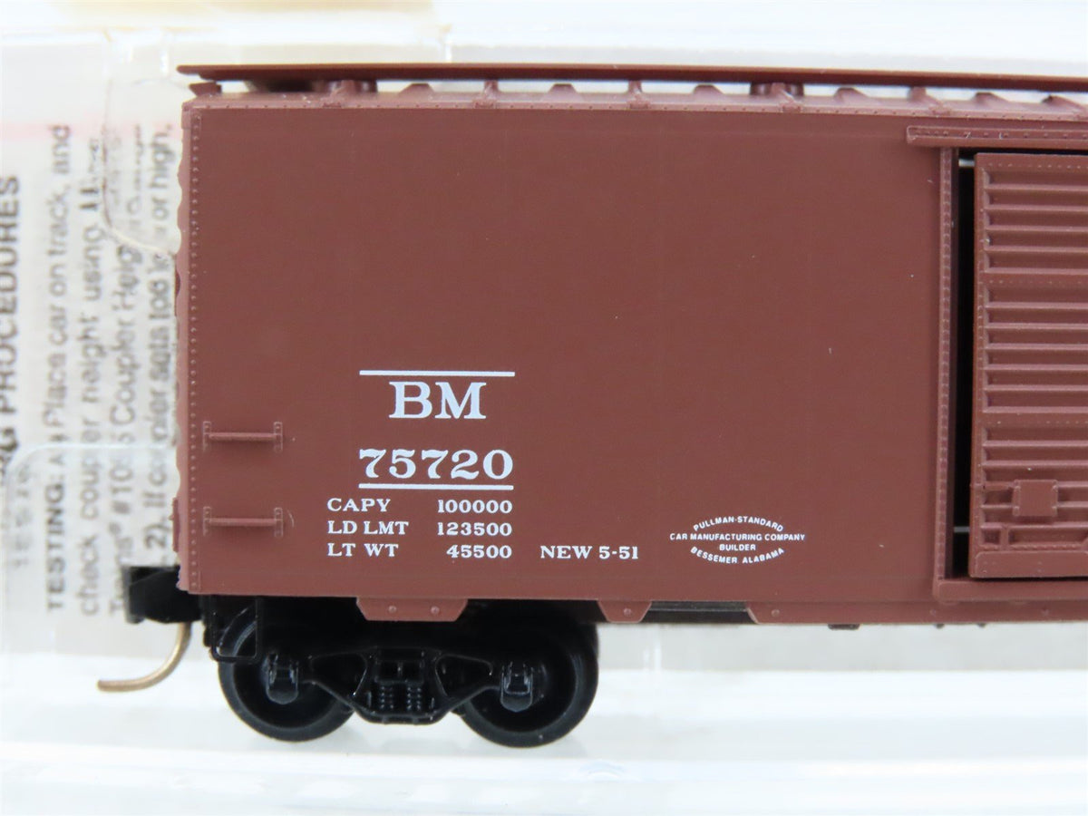 N Micro-Trains MTL 20326 B&amp;M Boston &amp; Maine &quot;Minute Man&quot; 40&#39; Box Car #75720