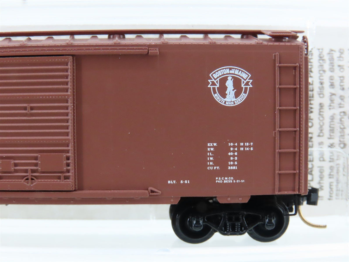 N Micro-Trains MTL 20326 B&amp;M Boston &amp; Maine &quot;Minute Man&quot; 40&#39; Box Car #75720