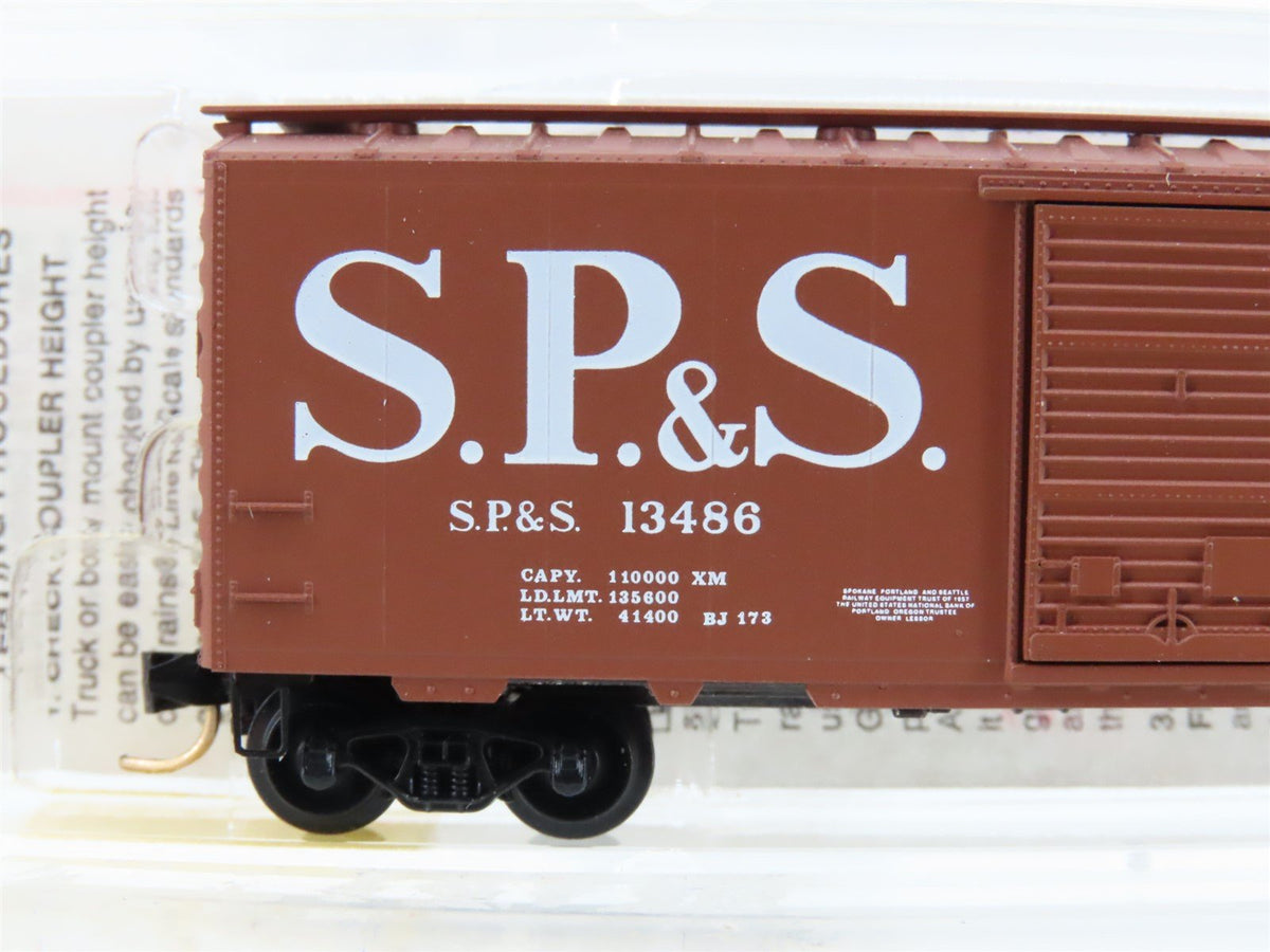 N Micro-Trains MTL 20246 SP&amp;S Spokane Portland &amp; Seattle 40&#39; Box Car #13486