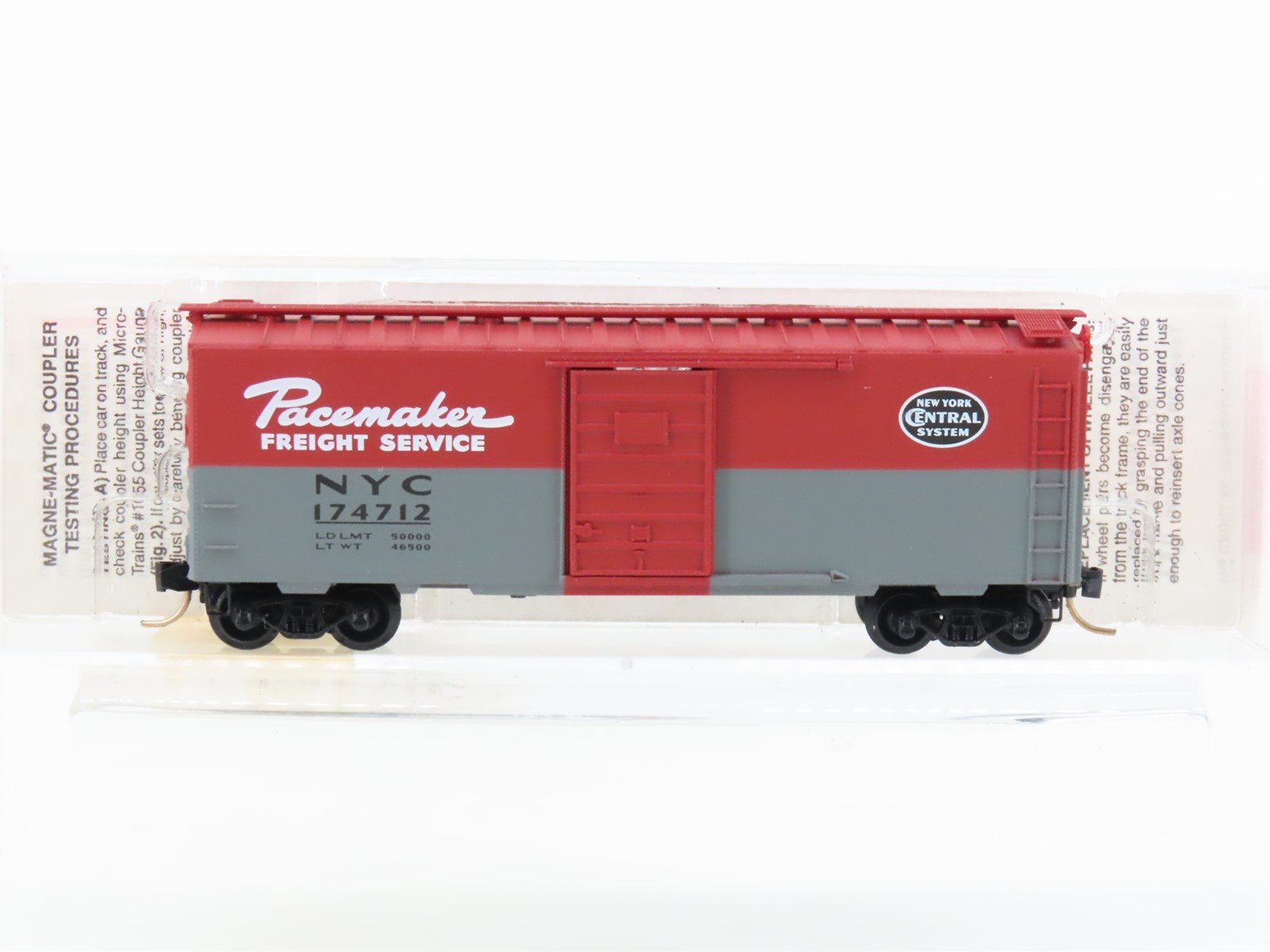 N Micro-Trains MTL 20240 NYC New York Central "Pacemaker" 40' Box Car #174712