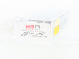 N Micro-Trains MTL 20456 USAX US Army Transportation Corps 40' Box Car #24678