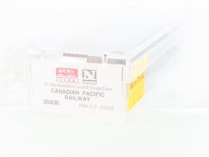 N Micro-Trains MTL 20436 CP Canadian Pacific 40' Single Door Box Car #51022