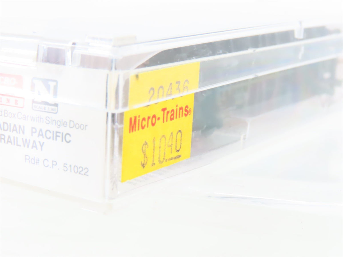 N Micro-Trains MTL 20436 CP Canadian Pacific 40&#39; Single Door Box Car #51022