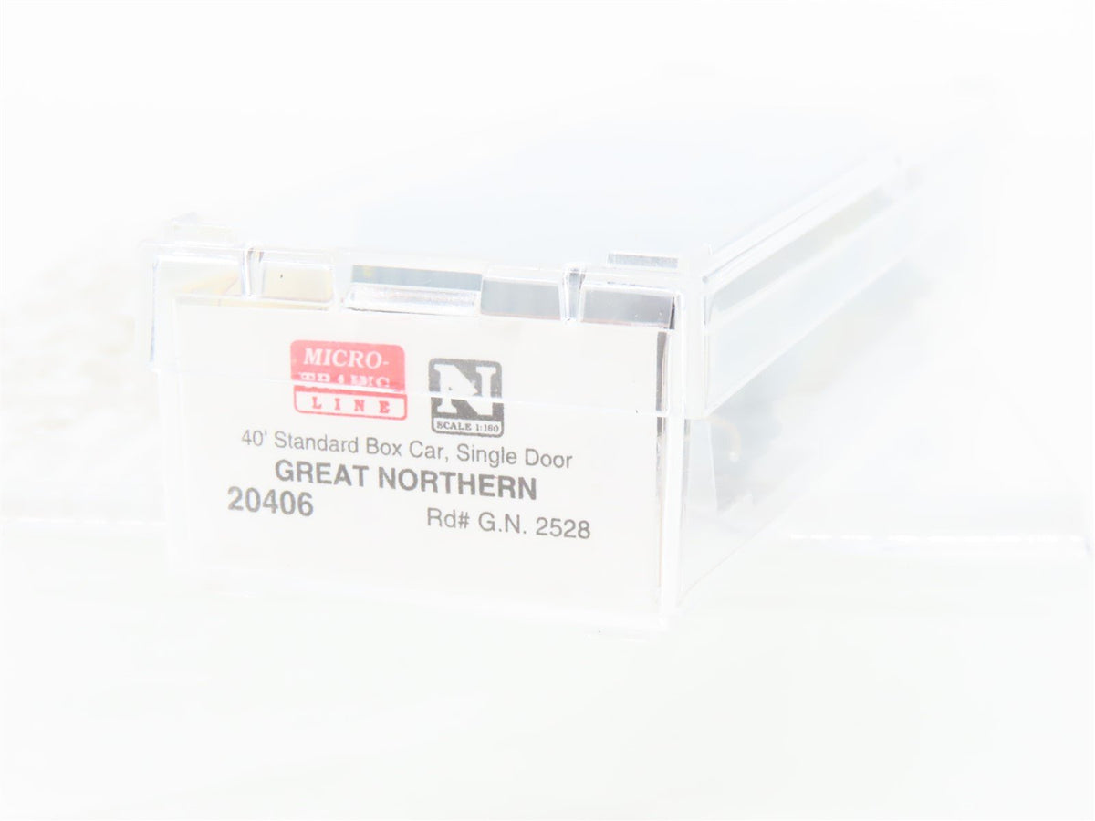N Scale Micro-Trains MTL 20406 GN Great Northern 40&#39; Single Door Box Car #2528