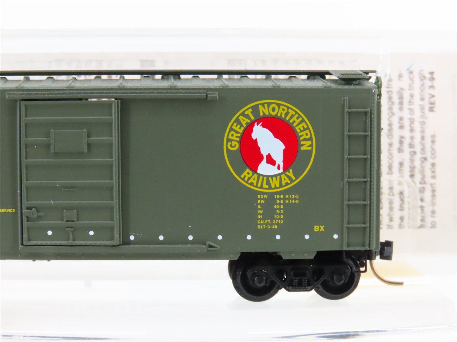 N Scale Micro-Trains MTL 20406 GN Great Northern 40' Single Door Box Car #2538