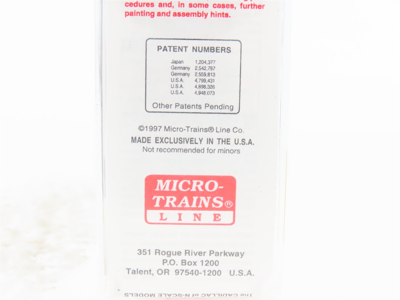 N Scale Micro-Trains MTL 20406 GN Great Northern 40' Single Door Box Car #2538