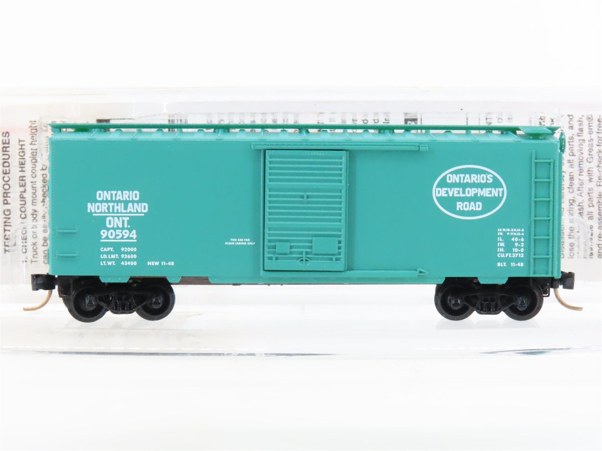 N Micro-Trains MTL 20386 ONT Ontario Northland 40&#39; Single Door Box Car #90594