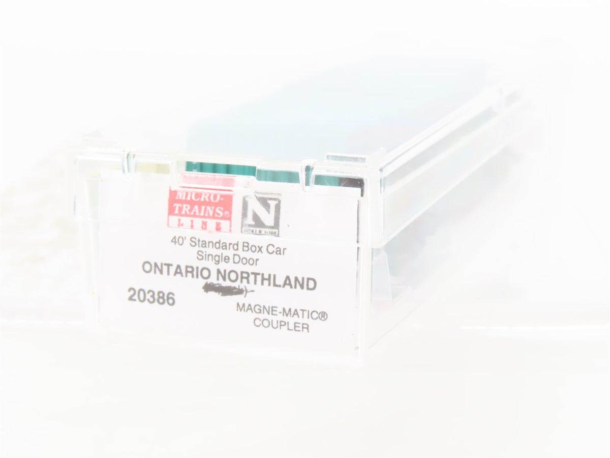 N Micro-Trains MTL 20386 ONT Ontario Northland 40&#39; Single Door Box Car #90594
