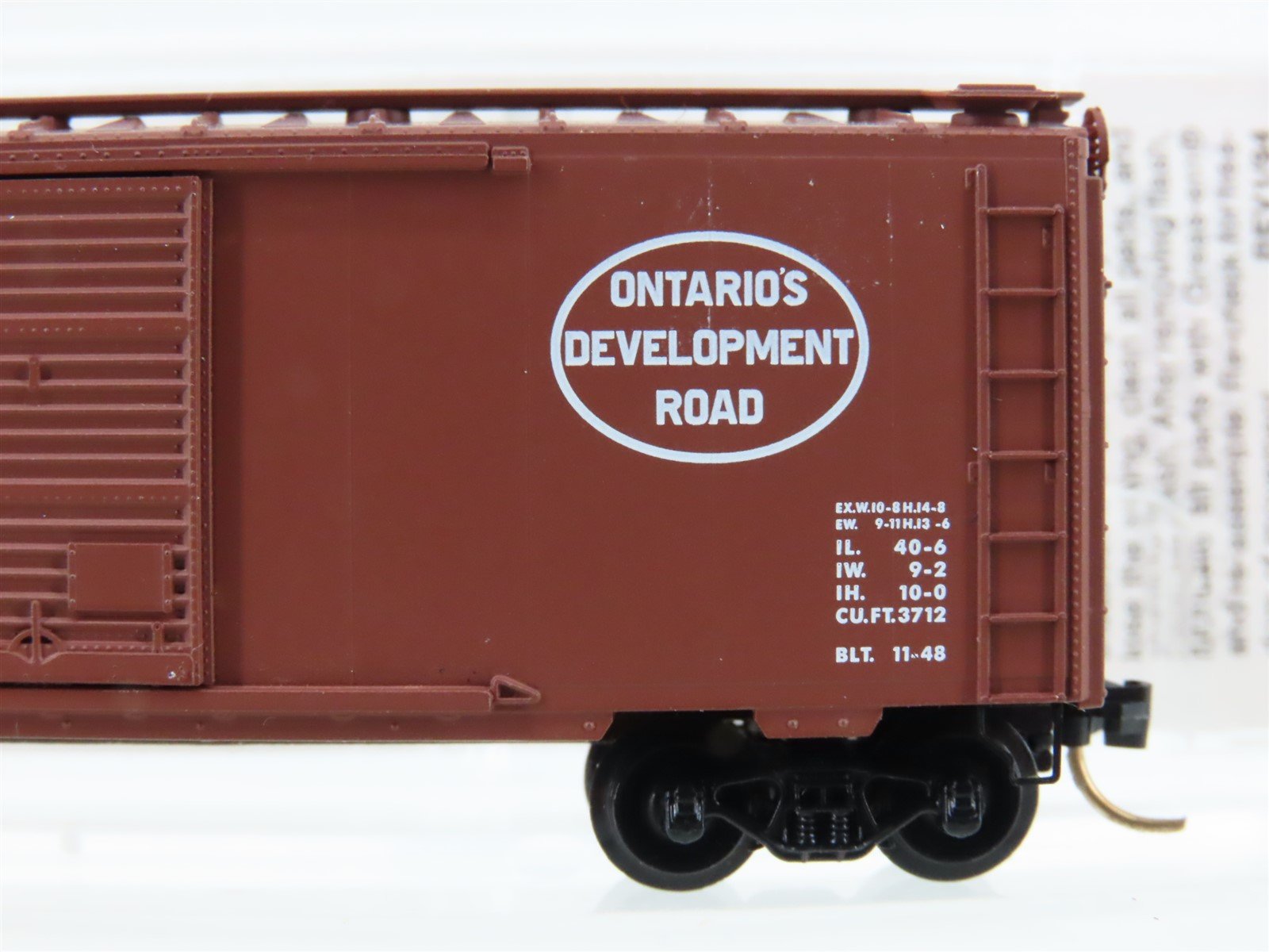 N Micro-Trains MTL 20386 ONT Ontario Northland 40' Single Door Box Car #90598