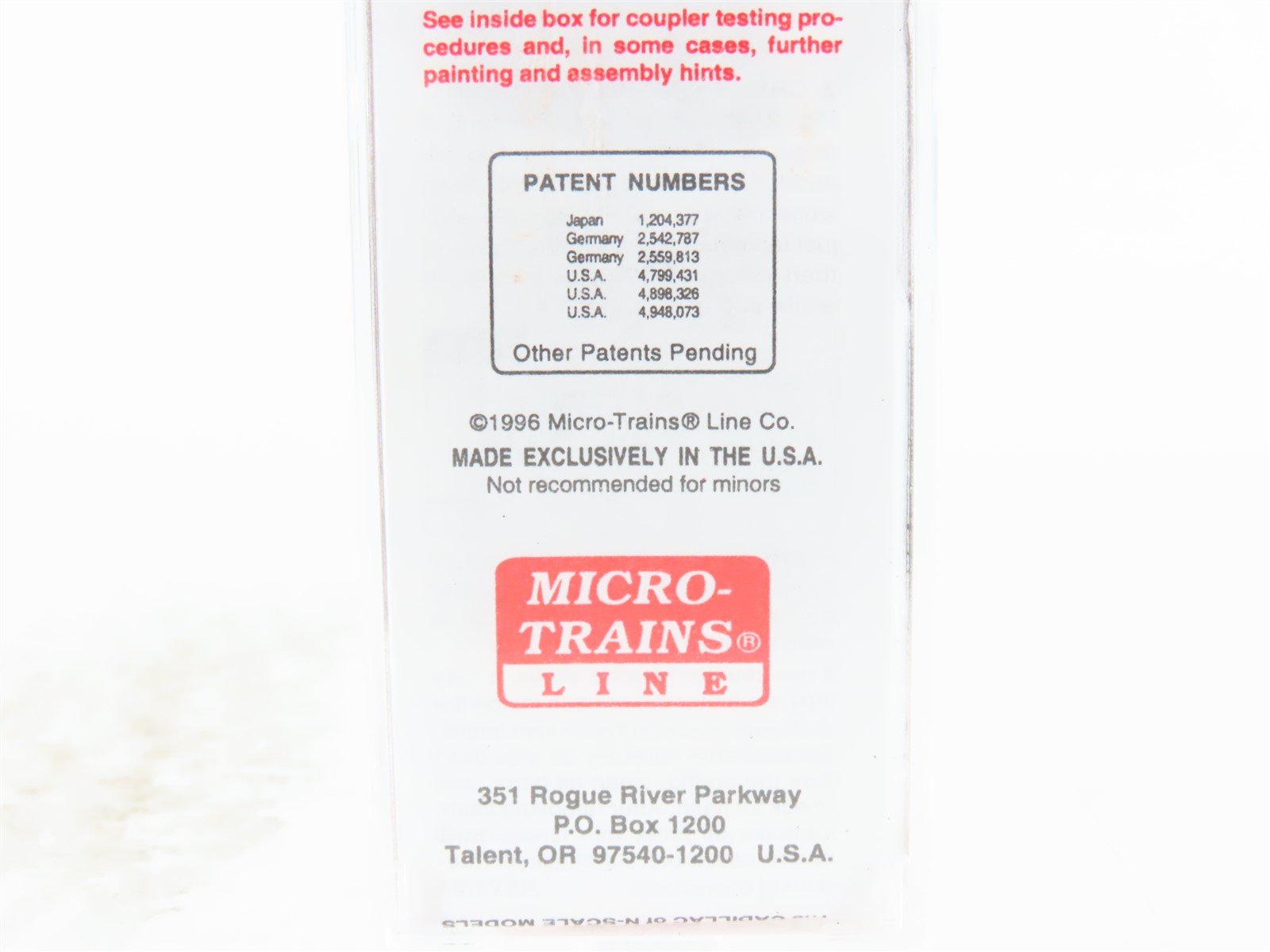 N Micro-Trains MTL 20386 ONT Ontario Northland 40' Single Door Box Car #90598