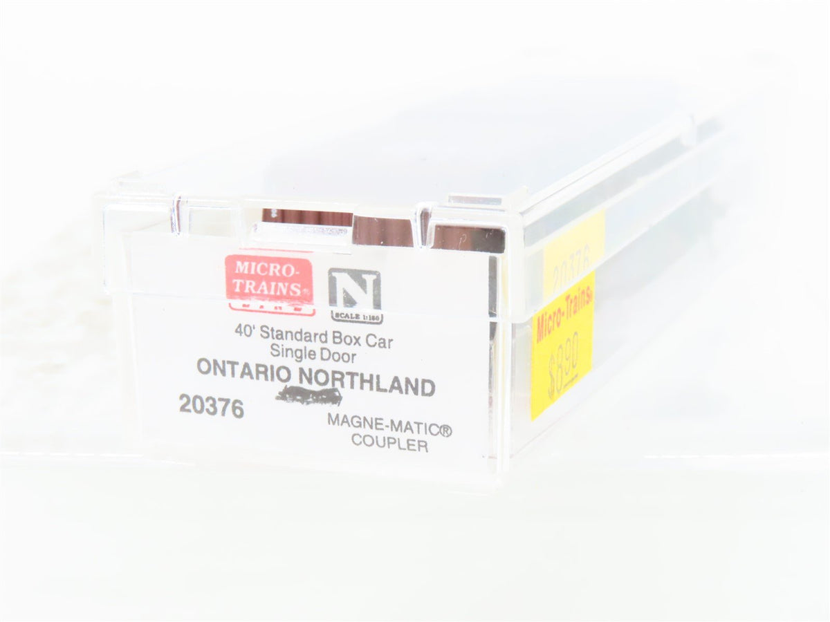 N Micro-Trains MTL 20386 ONT Ontario Northland 40&#39; Single Door Box Car #90598