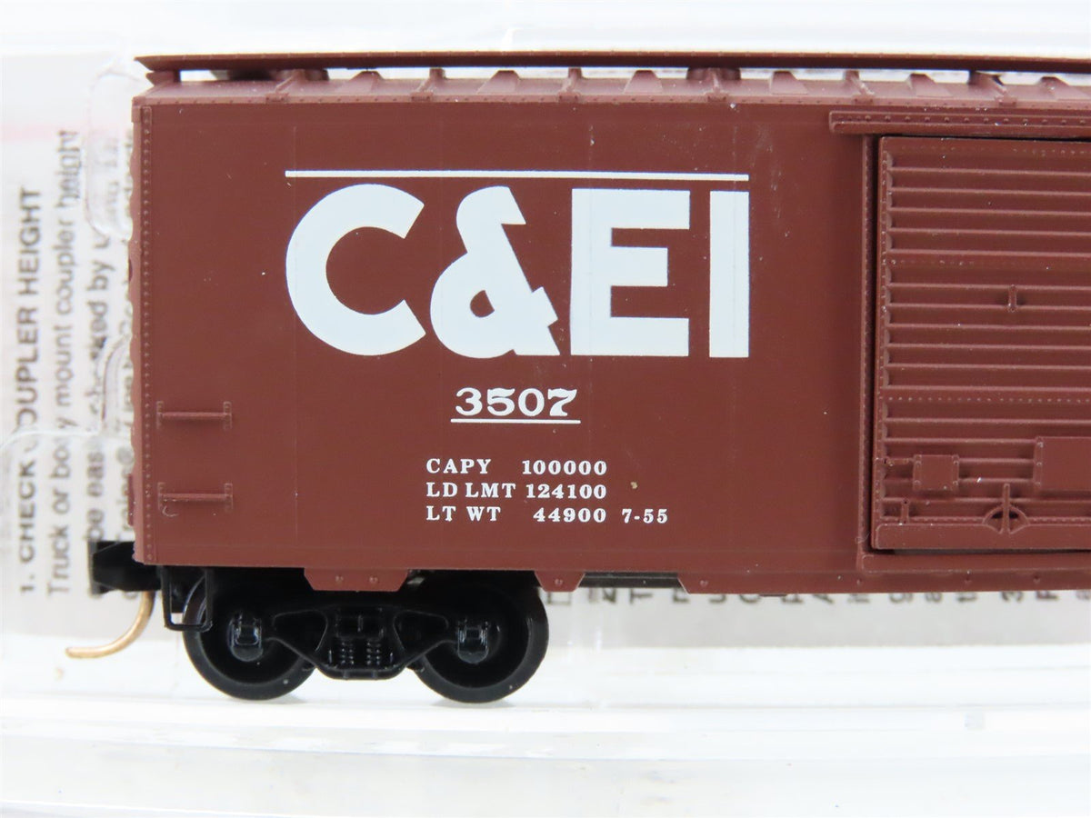 N Scale Micro-Trains MTL 20560 C&amp;EI Chicago &amp; Eastern Illinois 40&#39; Box Car #3507