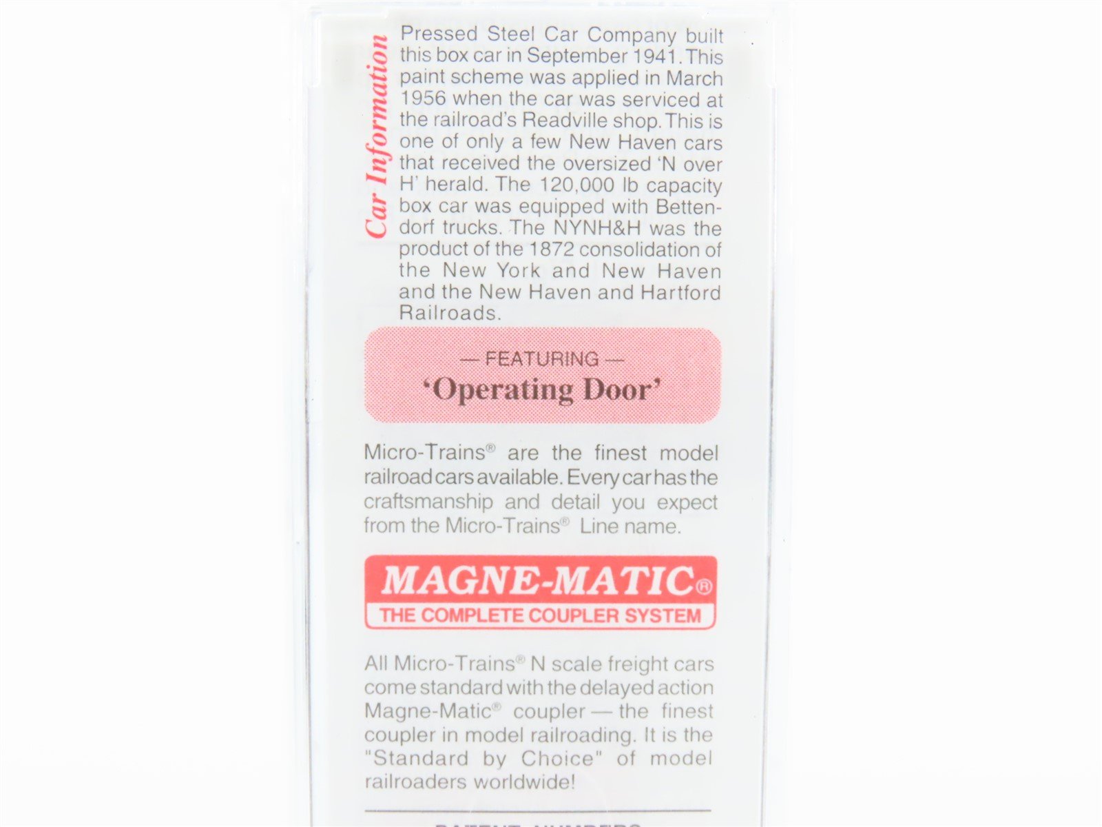 N Scale Micro-Trains MTL 20556 NH New Haven 