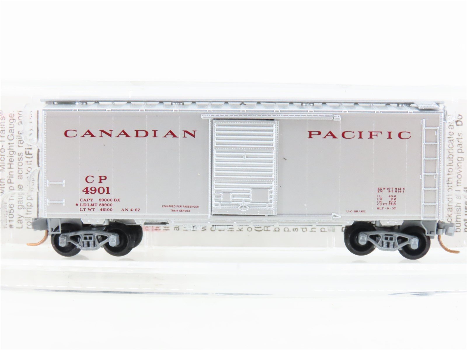 N Scale Micro-Trains MTL 20546 CP Canadian Pacific 40' Single Door Box Car #4901
