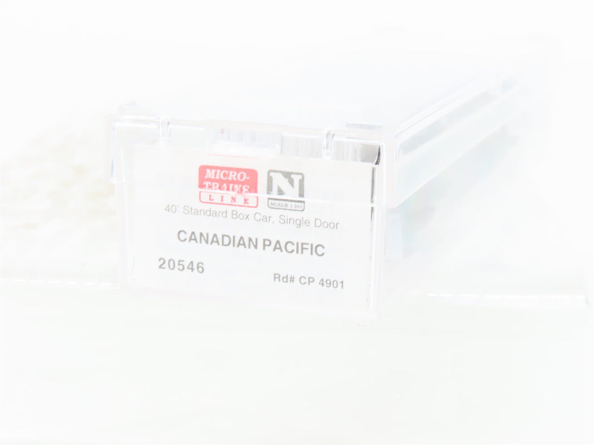 N Scale Micro-Trains MTL 20546 CP Canadian Pacific 40&#39; Single Door Box Car #4901